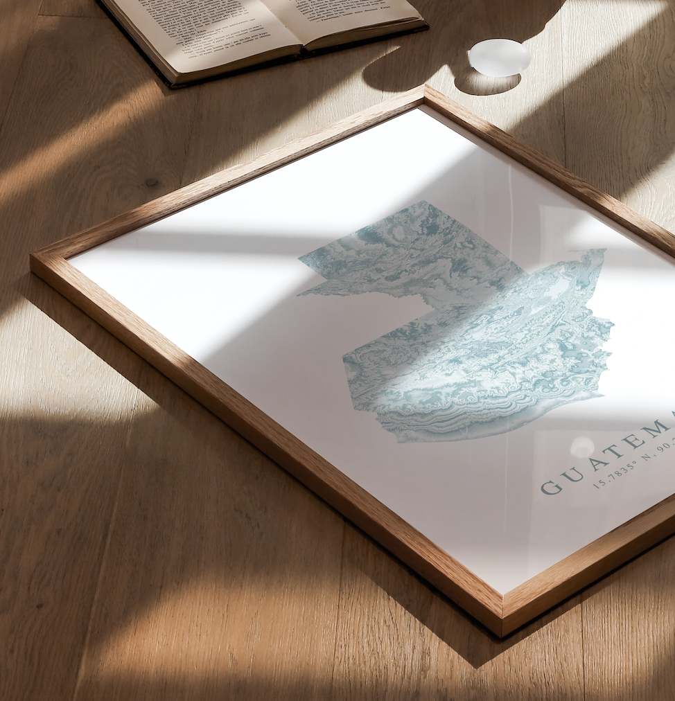 Guatemala Map Print