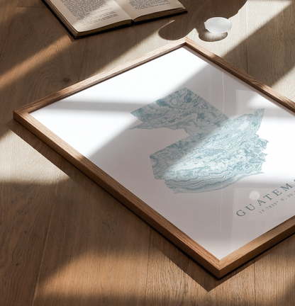 Guatemala Map Print