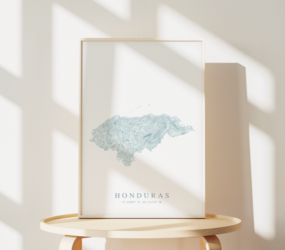 Honduras Map Print