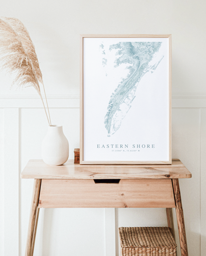 Eastern Shore VA Map Print