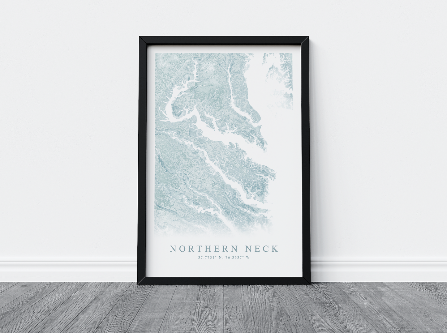 Northern Neck VA Map Print