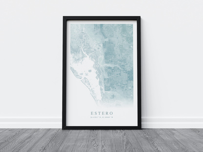 Estero Map Print