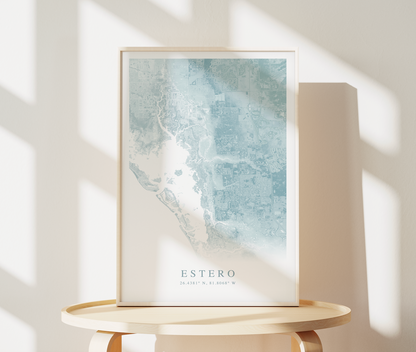 Estero Map Print