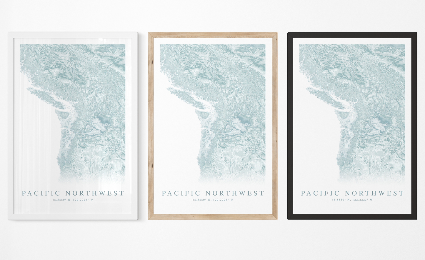 Pacific Northwest Map Print