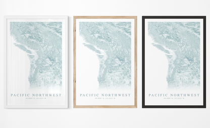 Pacific Northwest Map Print