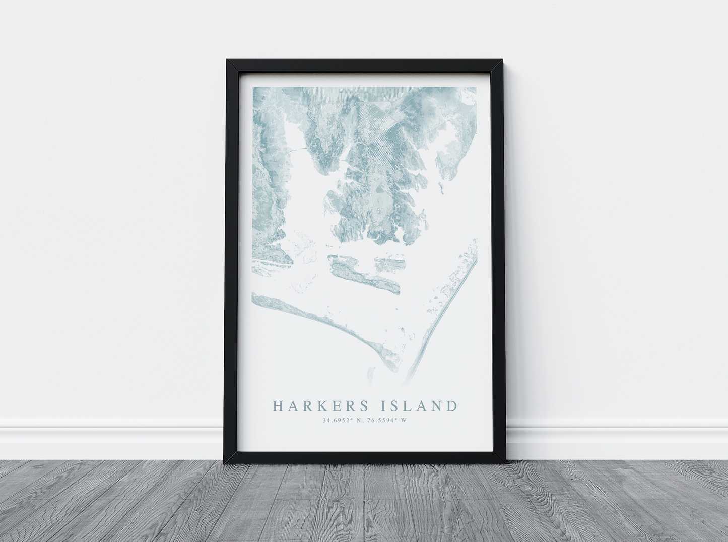 Harkers Island Map Print