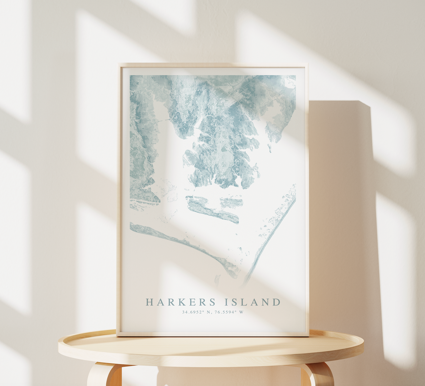 Harkers Island Map Print