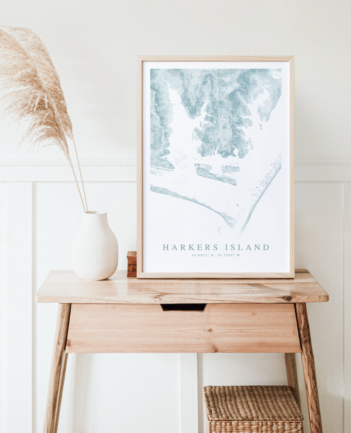 Harkers Island Map Print