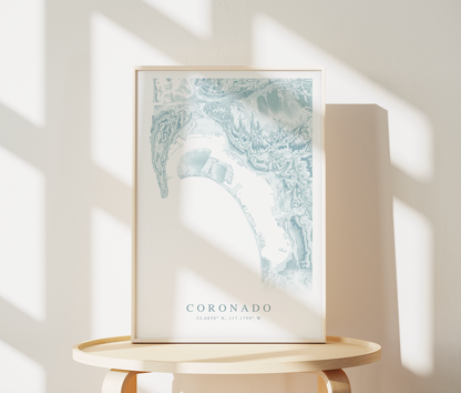 Coronado Map Print