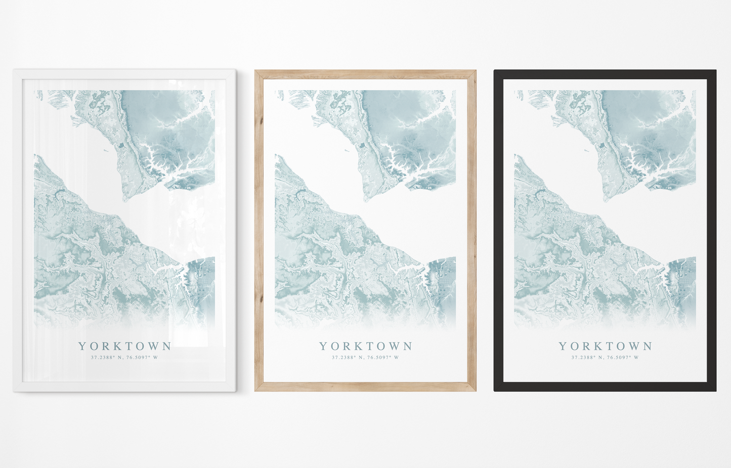 Yorktown VA Map Print