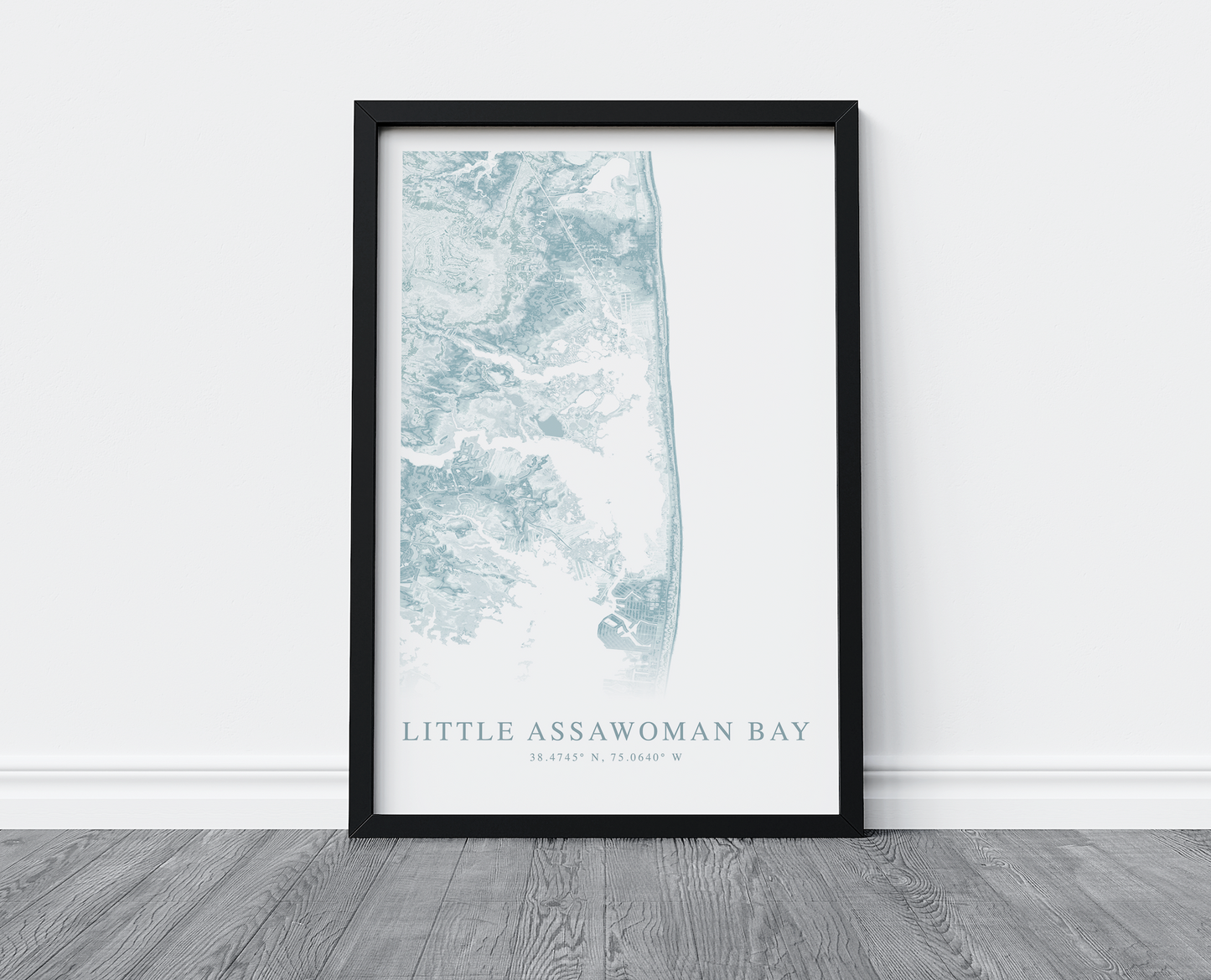 Little Assawoman Bay Map Print