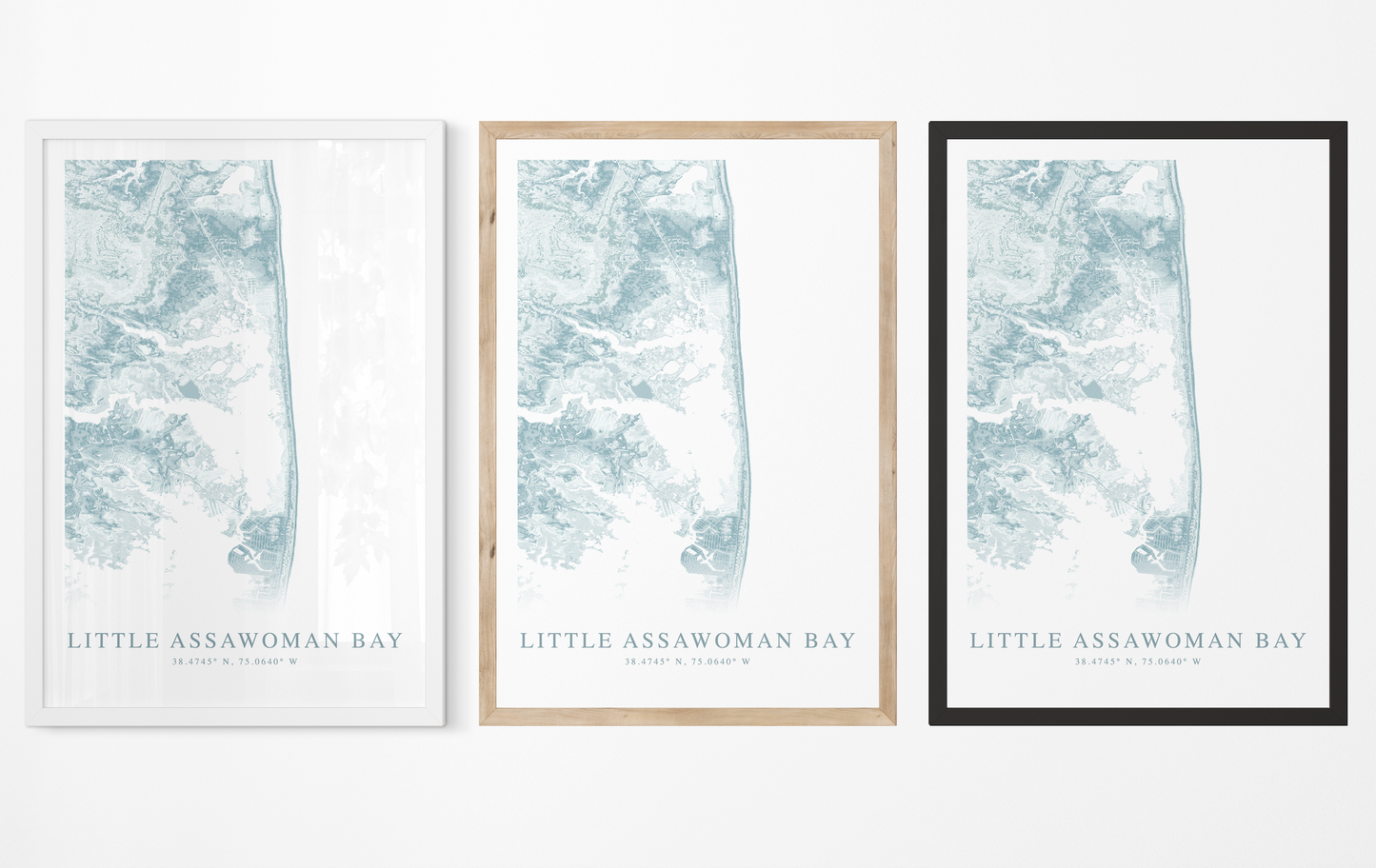 Little Assawoman Bay Map Print