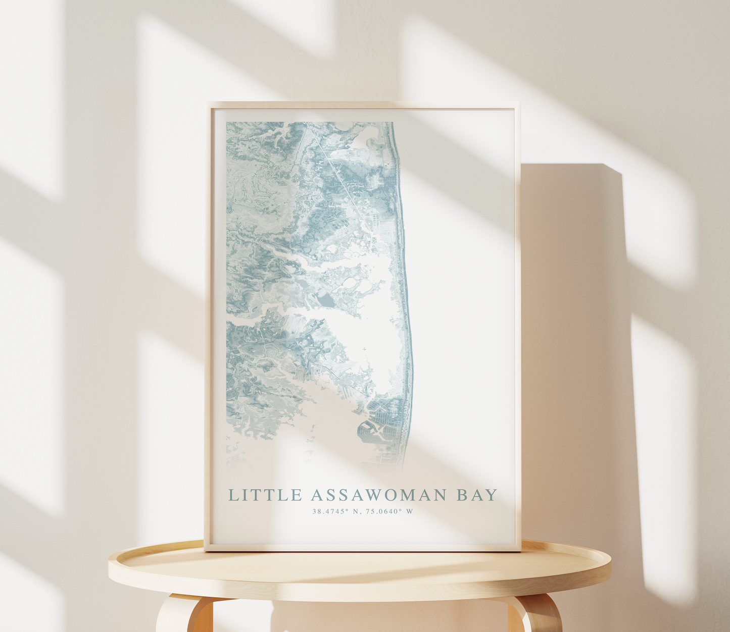 Little Assawoman Bay Map Print