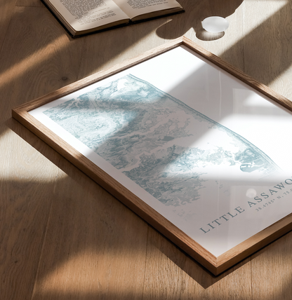 Little Assawoman Bay Map Print