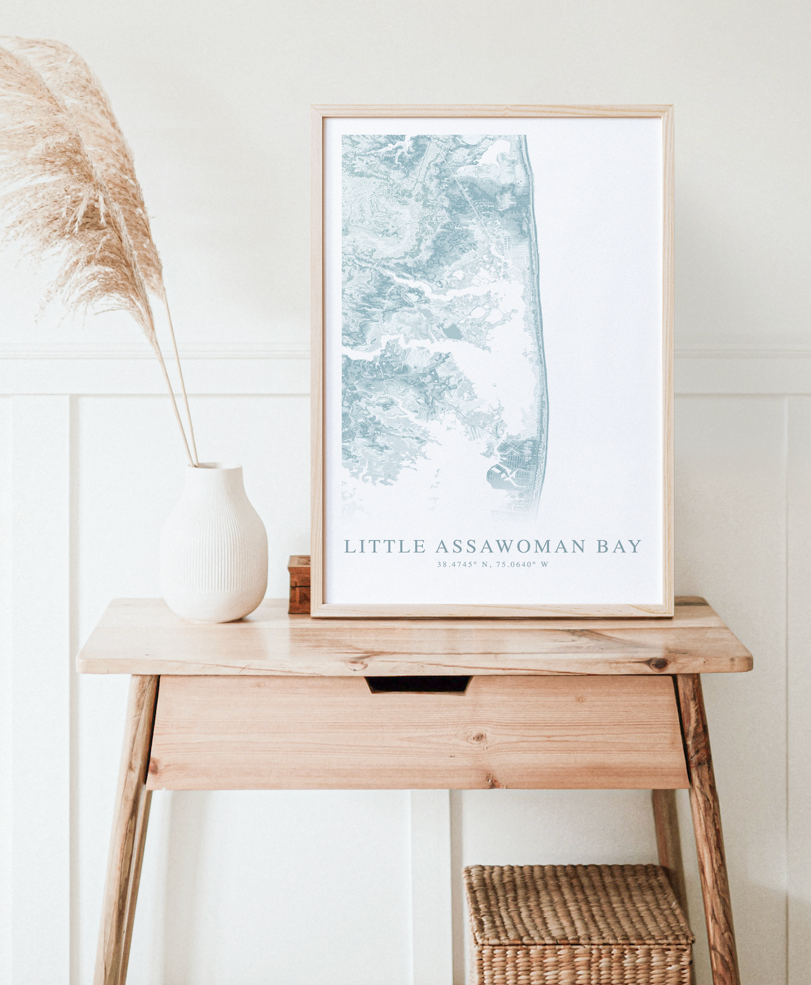 Little Assawoman Bay Map Print