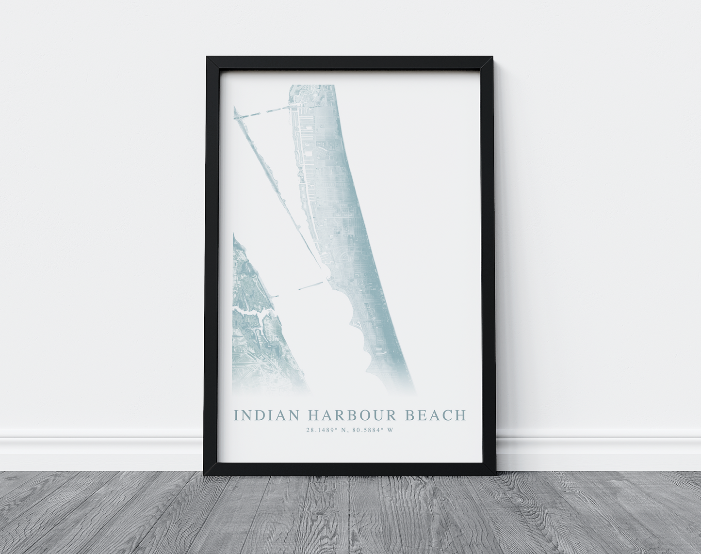 Indian Harbour Beach Map Print