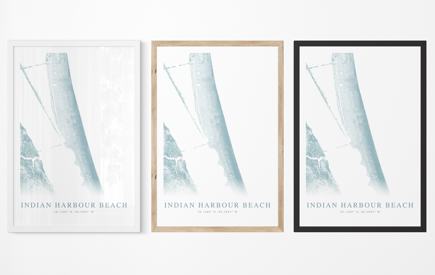 Indian Harbour Beach Map Print