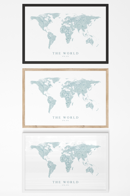 World Map Print