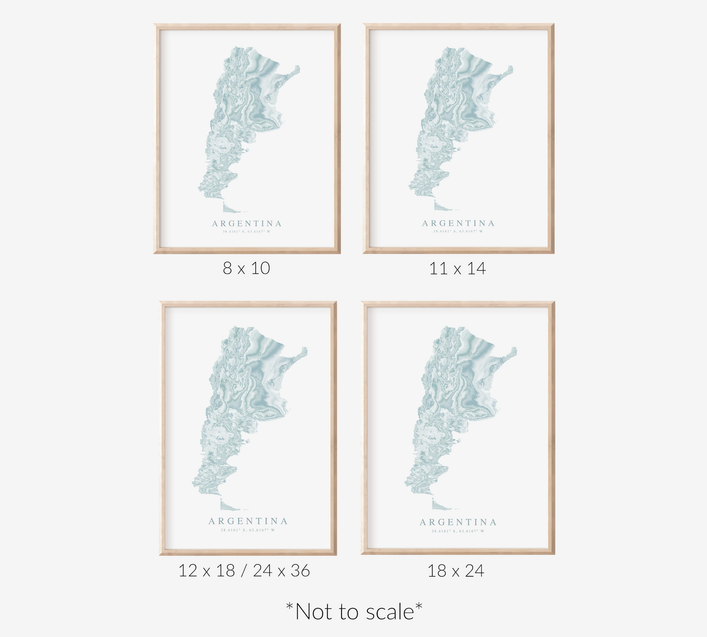 Argentina Map Print