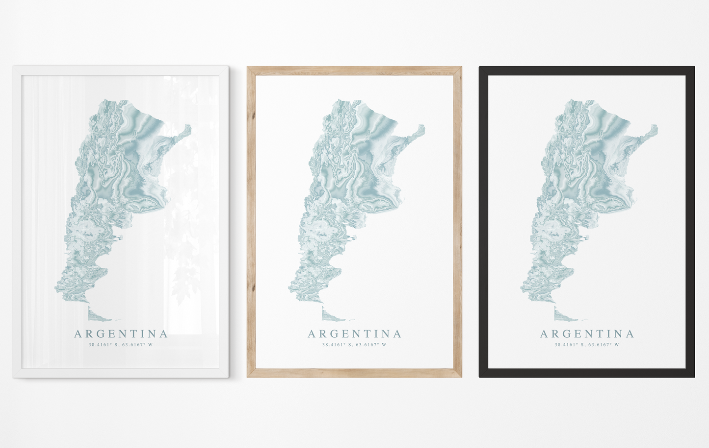 Argentina Map Print