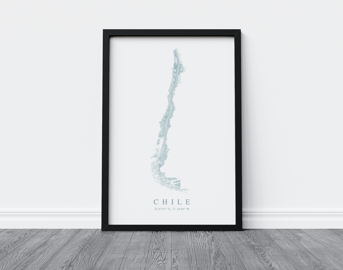 Chile Map Print