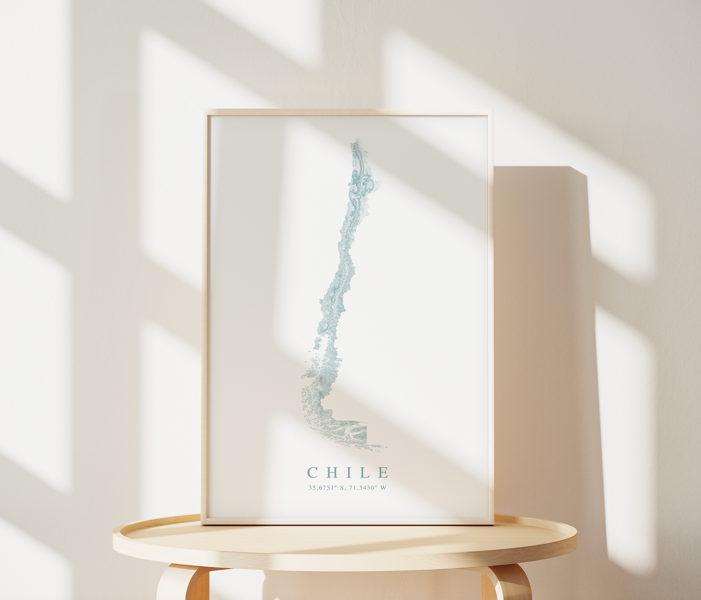 Chile Map Print