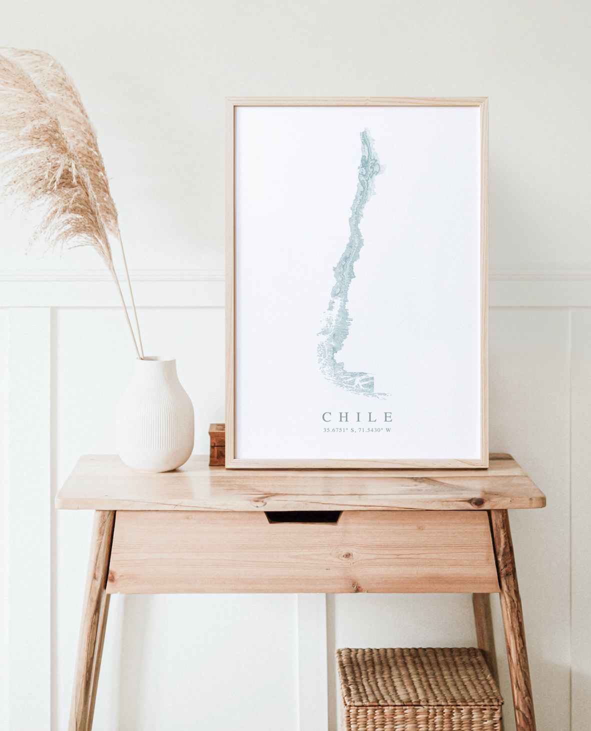 Chile Map Print