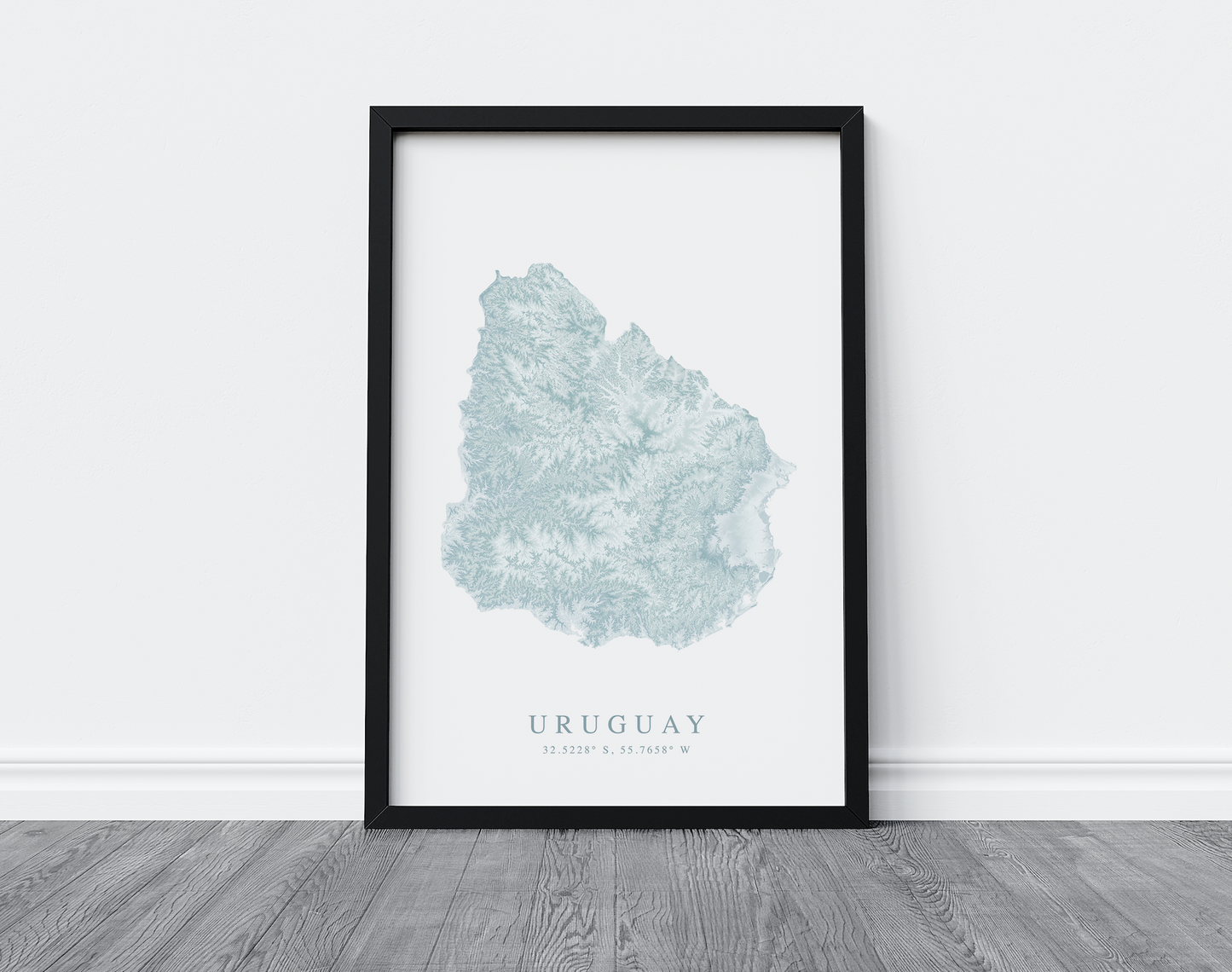 Uruguay Map Print