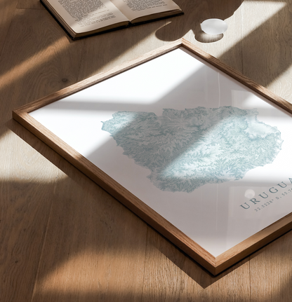 Uruguay Map Print