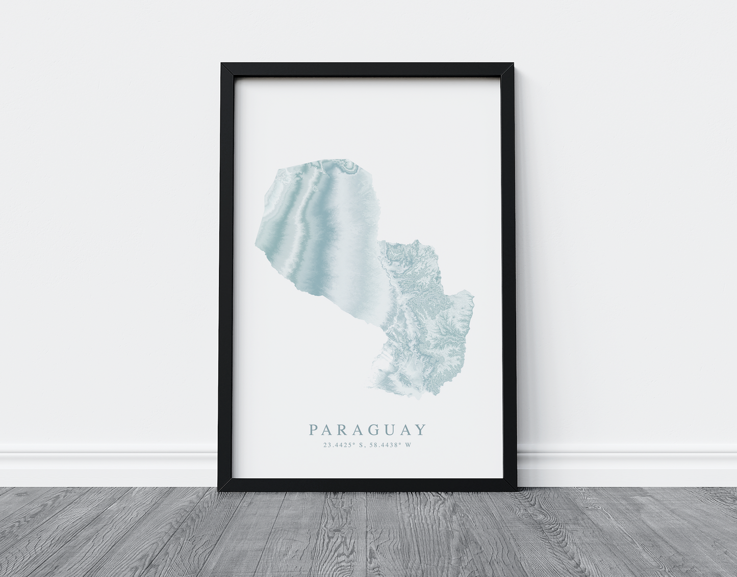 Paraguay Map Print