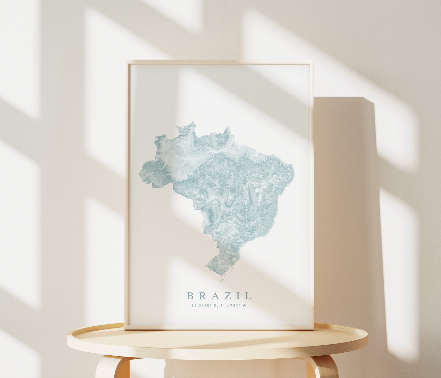 Brazil Map Print