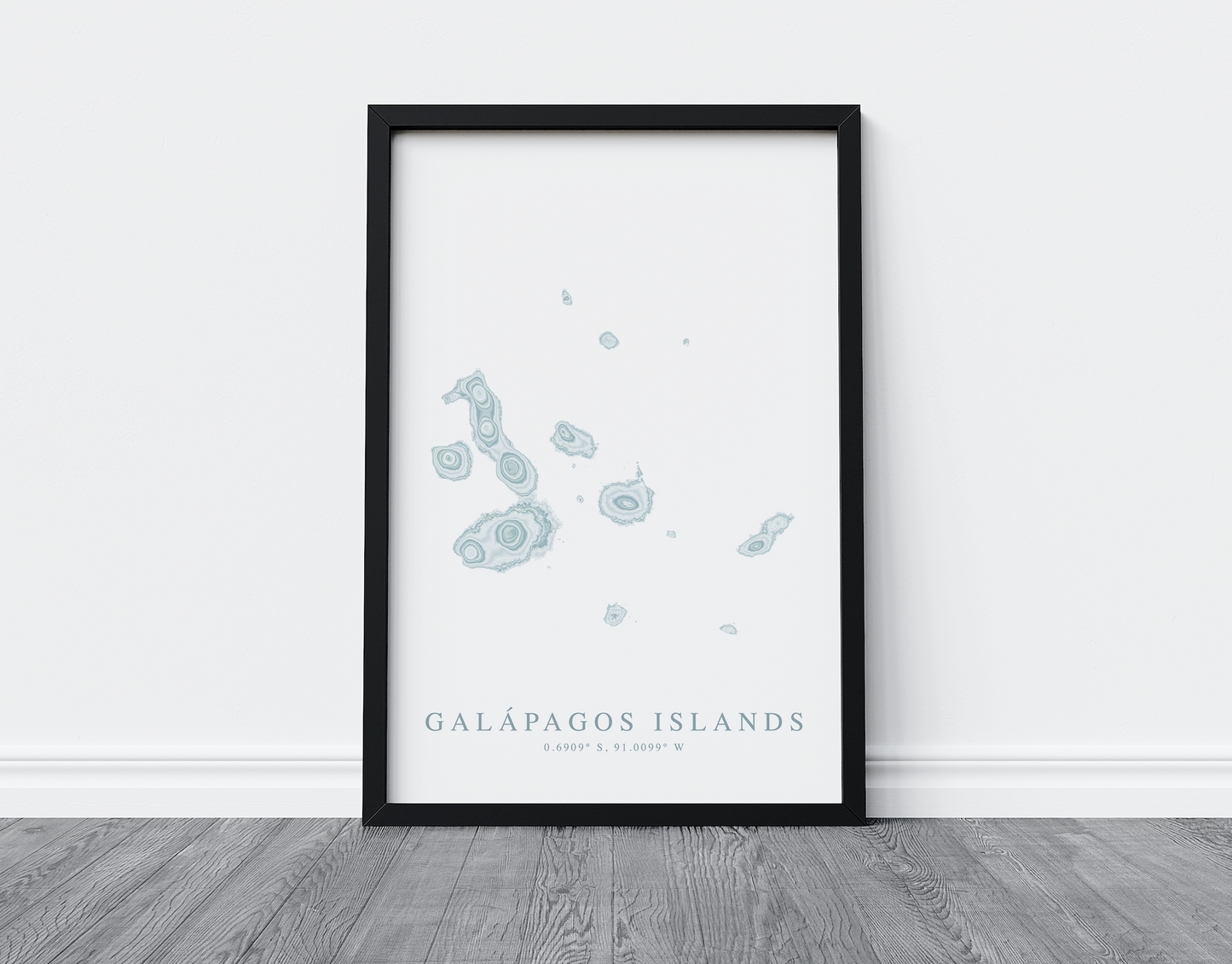 Galápagos Islands Map Print