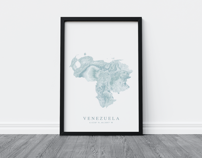 Venezuela Map Print