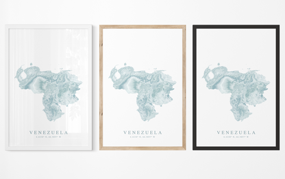 Venezuela Map Print