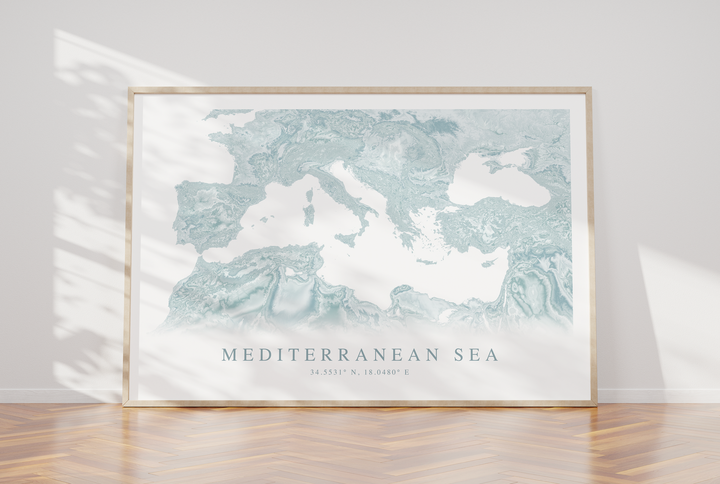 Mediterranean Sea Map Print