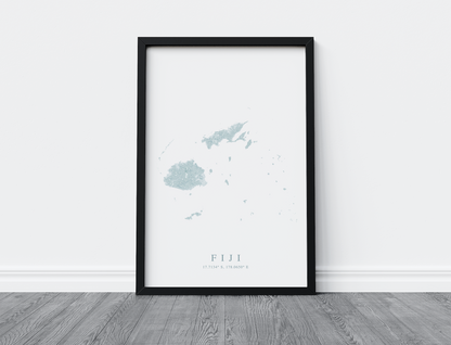 Fiji Map Print