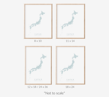 Japan Map Print