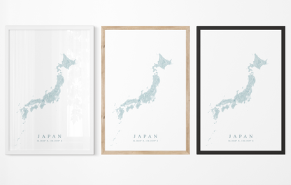 Japan Map Print