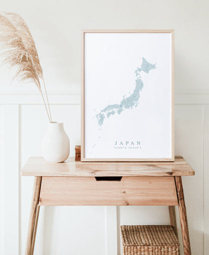 Japan Map Print