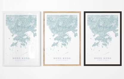 Hong Kong Map Print