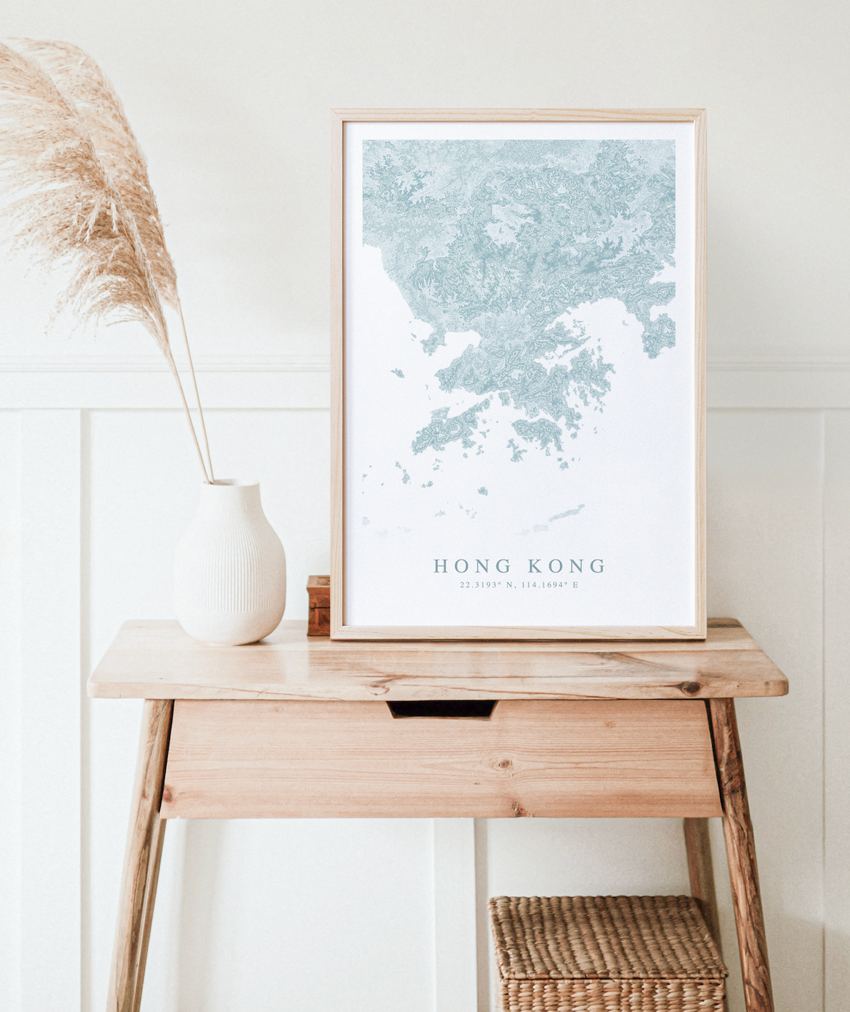 Hong Kong Map Print