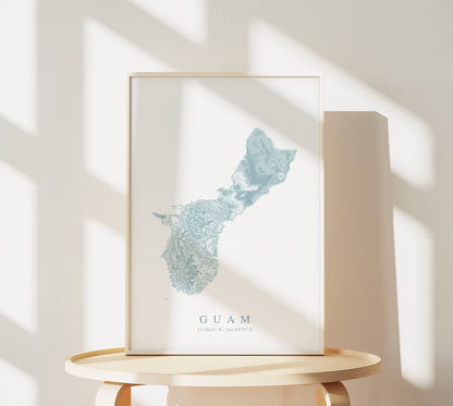 Guam Map Print