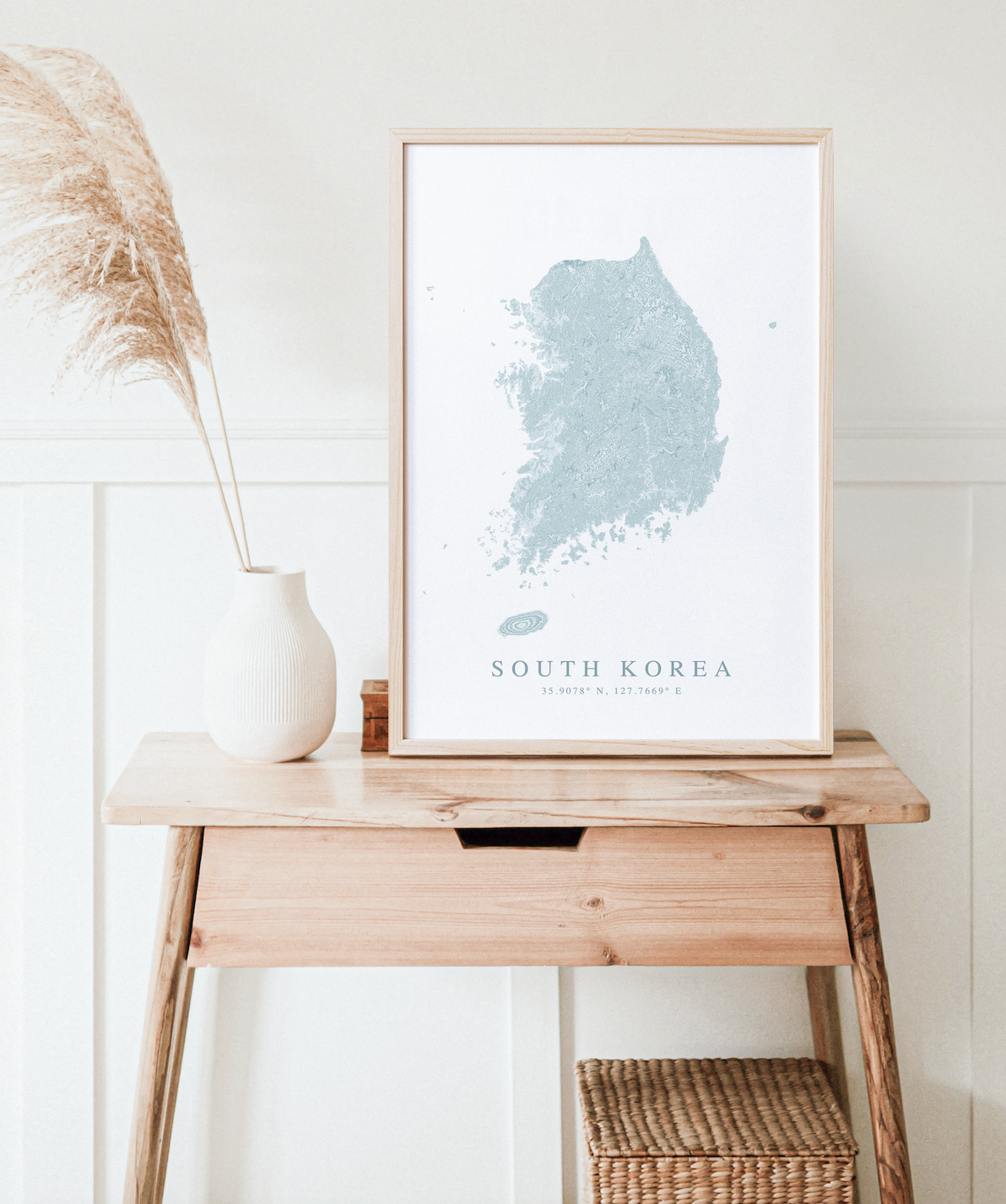 South Korea Map Print