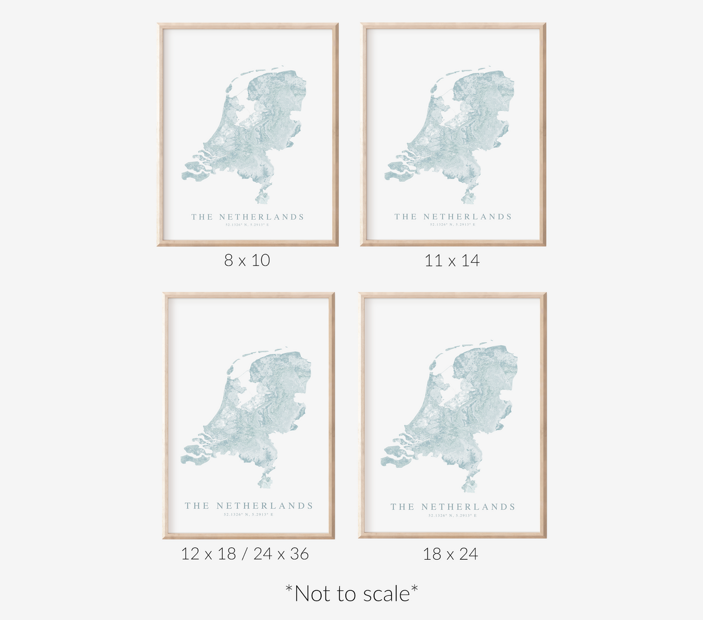 Netherlands Map Print