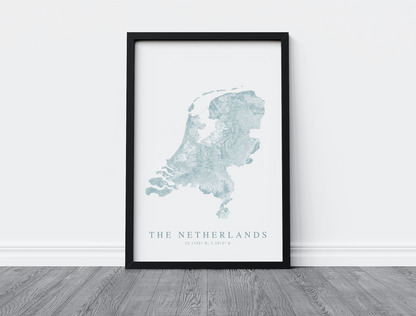 Netherlands Map Print