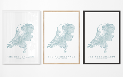 Netherlands Map Print