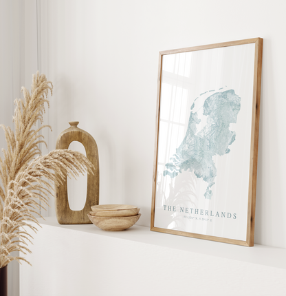 Netherlands Map Print