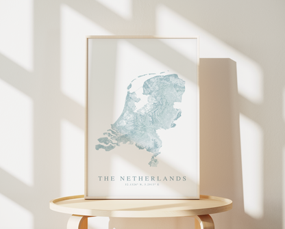 Netherlands Map Print