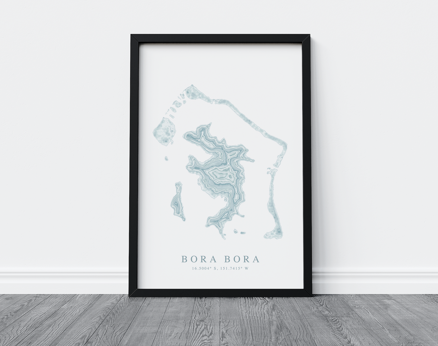 Bora Bora Map Print