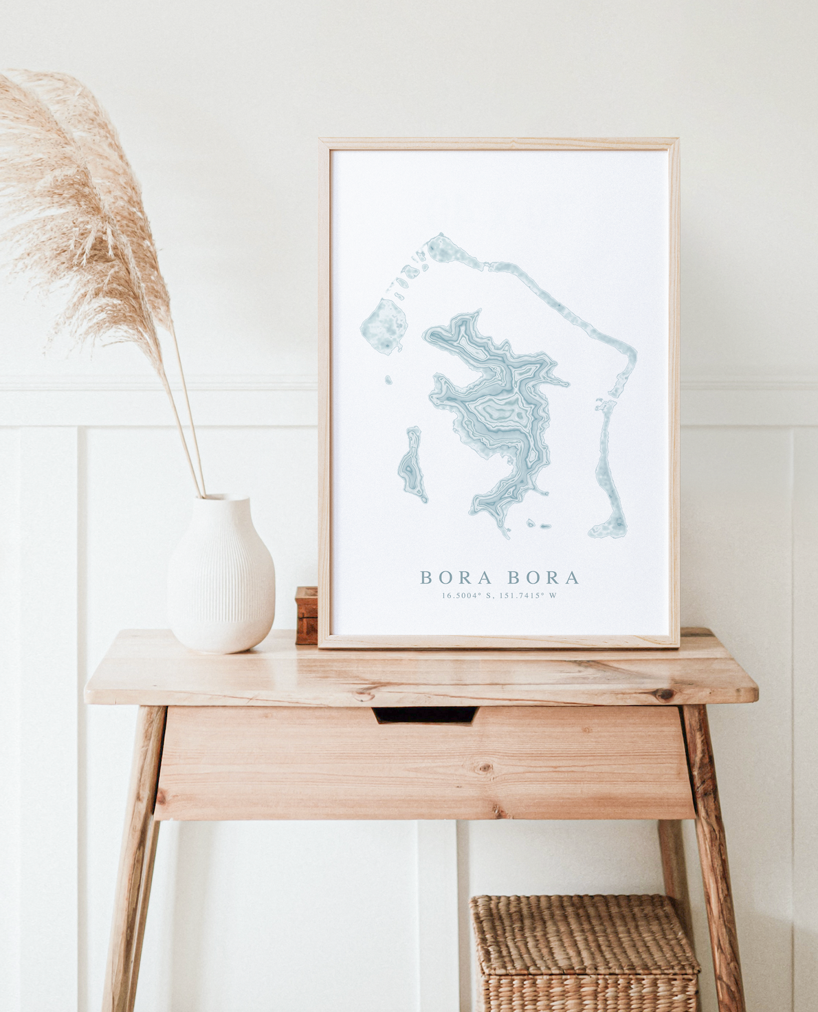 Bora Bora Map Print